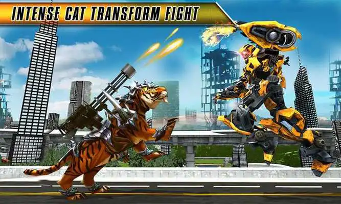 Play Wild Tiger Transforming Robot Battle Robot Games