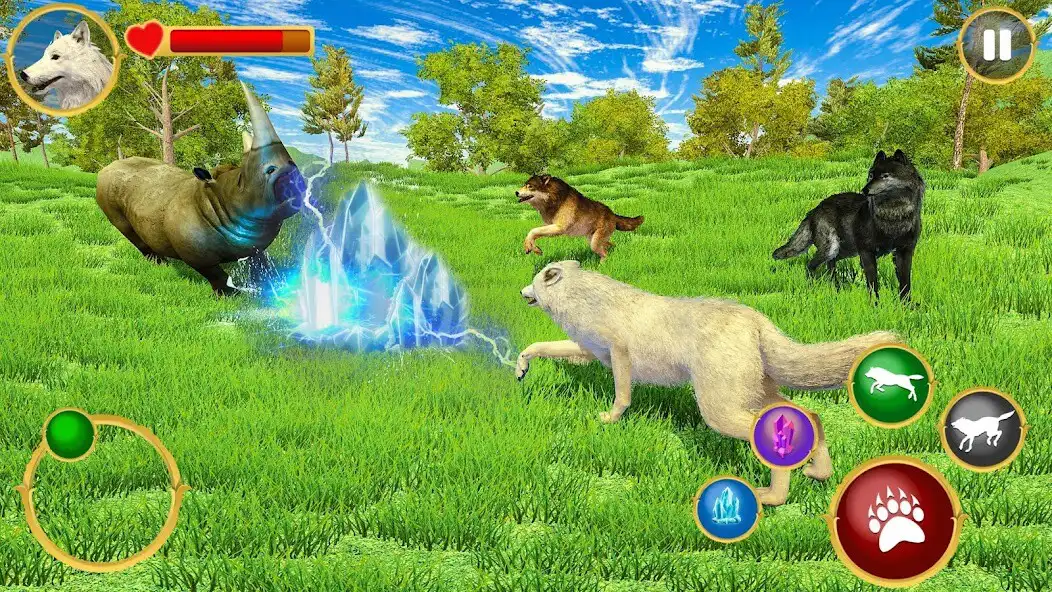 Play Wild Wolf Games Simulator 3D as an online game Wild Wolf Games Simulator 3D with UptoPlay