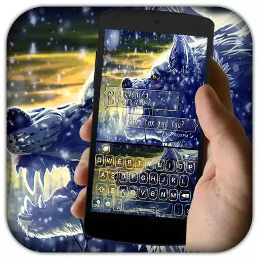 Free play online Wild wolf keyboard theme APK