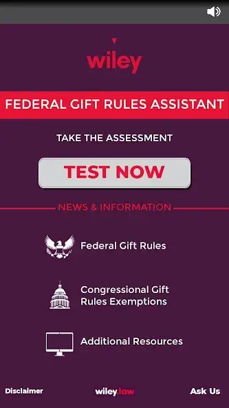 Play Wileys Federal Gift Rules Assistant as an online game Wileys Federal Gift Rules Assistant with UptoPlay