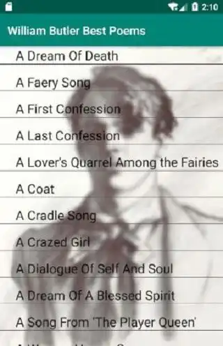 Play William Butler Best Poems  and enjoy William Butler Best Poems with UptoPlay
