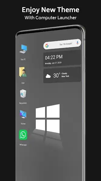 Play Win 10 Dark Theme for Launcher  and enjoy Win 10 Dark Theme for Launcher with UptoPlay