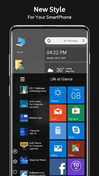 Play Win 10 Dark Theme for Launcher as an online game Win 10 Dark Theme for Launcher with UptoPlay