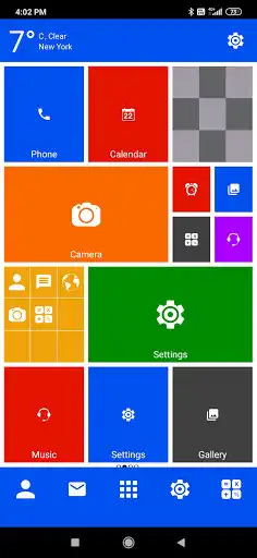 Play Win 10 metro launcher theme 2021 - home screen as an online game Win 10 metro launcher theme 2021 - home screen with UptoPlay