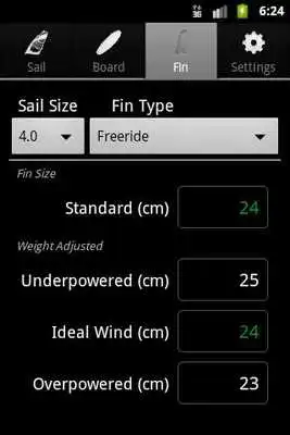 Play Windsurfing Calculator