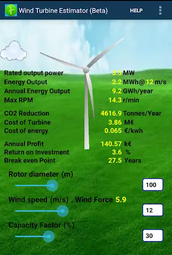 Play Wind Turbine Estimator beta