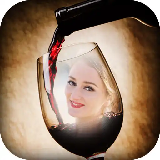 Free play online Wine Glass Photo Frame  APK