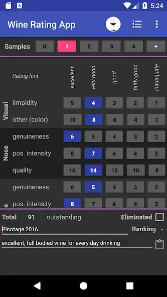Play Wine Rating App 100, rate wine as an online game Wine Rating App 100, rate wine with UptoPlay