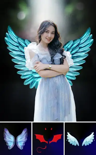 Play Wings for photo feather editor as an online game Wings for photo feather editor with UptoPlay