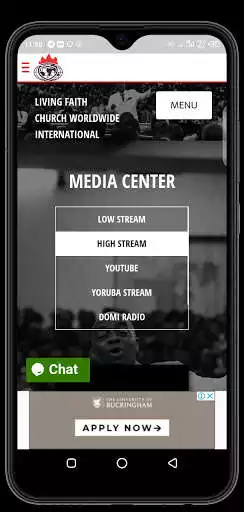Play Winners Chapel Worldwide Live App as an online game Winners Chapel Worldwide Live App with UptoPlay