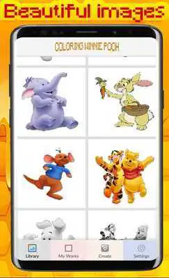 Play Winnie Pooh - Color by number Pixel