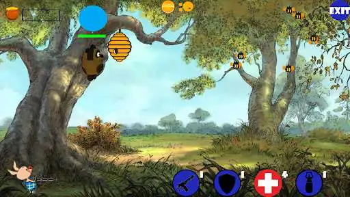 Play Winnie VS Bees as an online game Winnie VS Bees with UptoPlay