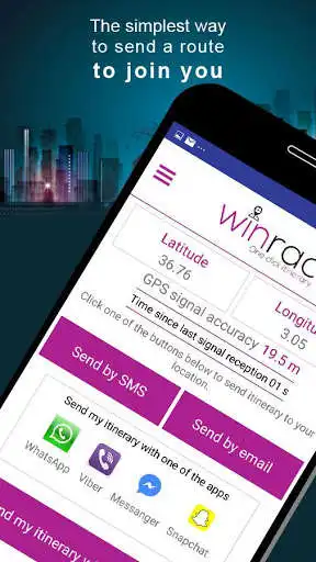 Play WINRAC - GPS route finder / Create  Share route