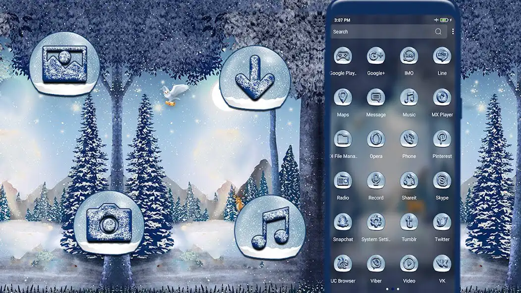 Play Winter Forest Theme as an online game Winter Forest Theme with UptoPlay