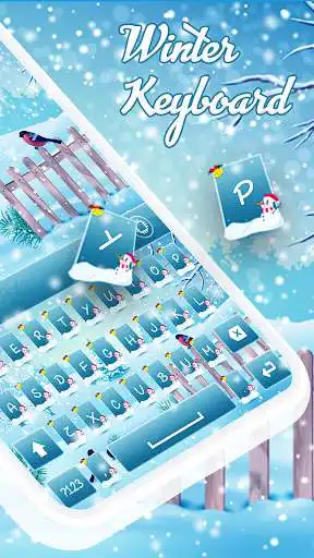 Play Winter Keyboard as an online game Winter Keyboard with UptoPlay