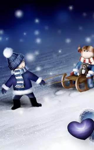 Play Winter Love Live Wallpaper HD