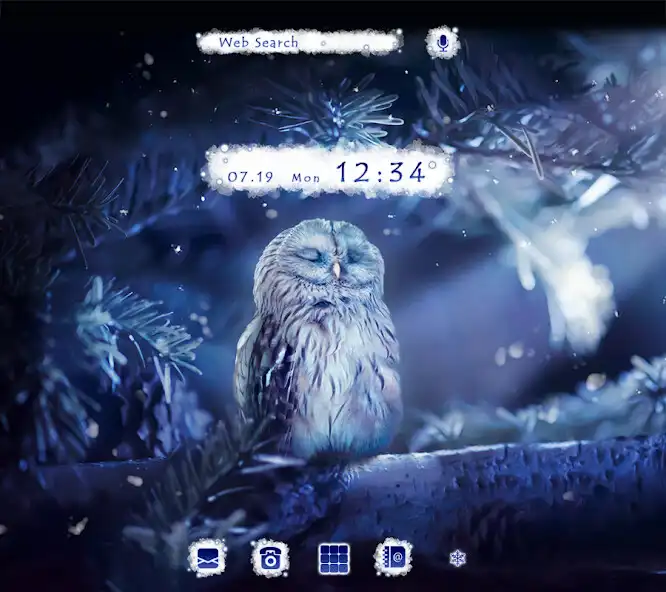 Play Winter Owl Theme +HOME  and enjoy Winter Owl Theme +HOME with UptoPlay