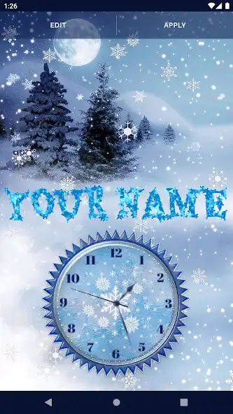 Play Winter Snow Clock Wallpaper as an online game Winter Snow Clock Wallpaper with UptoPlay
