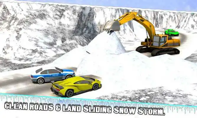 Play Winter Snow Excavator Crane Op