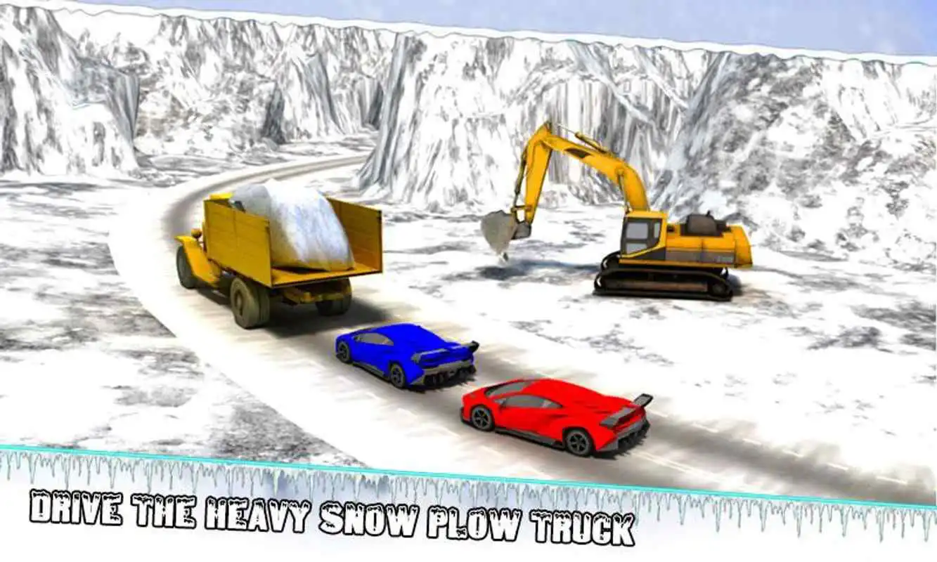 Play Winter Snow Excavator Crane Op