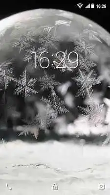 Play Winter Snow Freezes Bubble LWP
