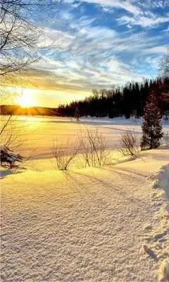 Play Winter Sunset LWP Play Winter Sunset LWP