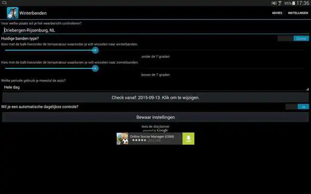 Play Winter Tyre Reminder