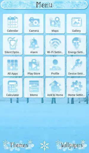 Play Winter Wallpaper Snow Tree Theme