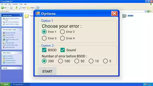 Win Xp Error Prank online game with UptoPlay