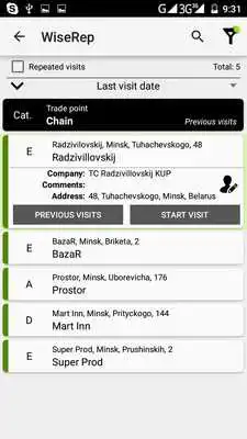 Play WiseRep merchandising (demo)