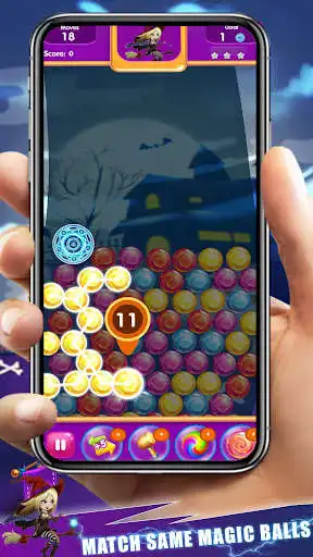 Play WitchBall : New Pop Bubble Match 3 online Puzzle  and enjoy WitchBall : New Pop Bubble Match 3 online Puzzle with UptoPlay