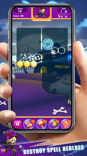Play WitchBall : New Pop Bubble Match 3 online Puzzle as an online game WitchBall : New Pop Bubble Match 3 online Puzzle with UptoPlay
