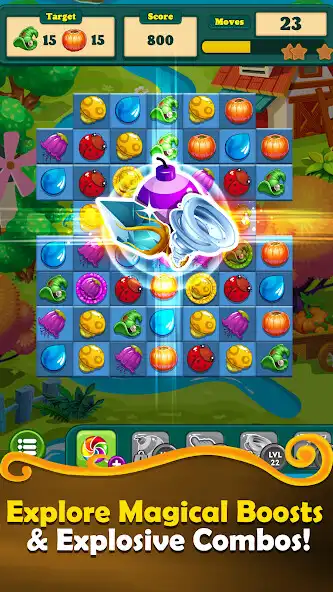 Play Witchy Wizard Match 3 Games as an online game Witchy Wizard Match 3 Games with UptoPlay