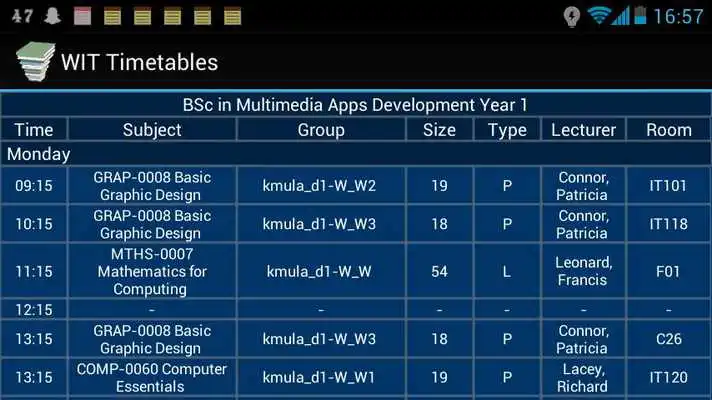 Play WIT Timetables