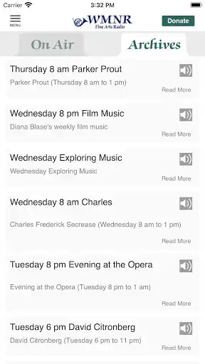 Play WMNR Fine Arts Radio App as an online game WMNR Fine Arts Radio App with UptoPlay