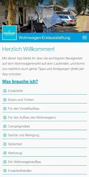 Play Wohnwagen-Erstausstattung as an online game Wohnwagen-Erstausstattung with UptoPlay