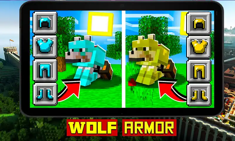 Play Wolf Armor Mod for Minecraft  and enjoy Wolf Armor Mod for Minecraft with UptoPlay