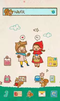 Play Wolf Boy dodol launcher theme Play Wolf Boy dodol launcher theme