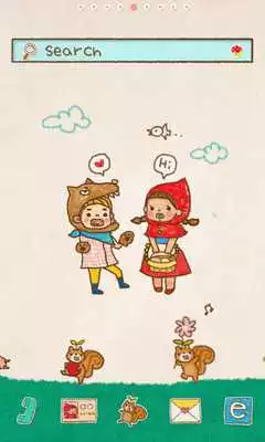 Play Wolf Boy dodol launcher theme Play Wolf Boy dodol launcher theme