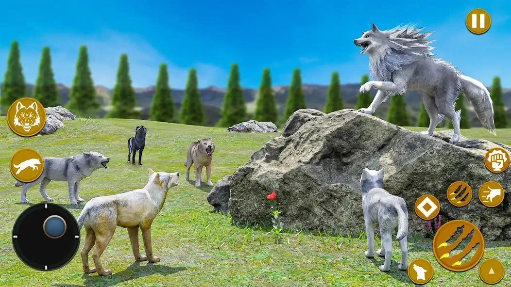 Play Wolf Game: Animal Family Life as an online game Wolf Game: Animal Family Life with UptoPlay