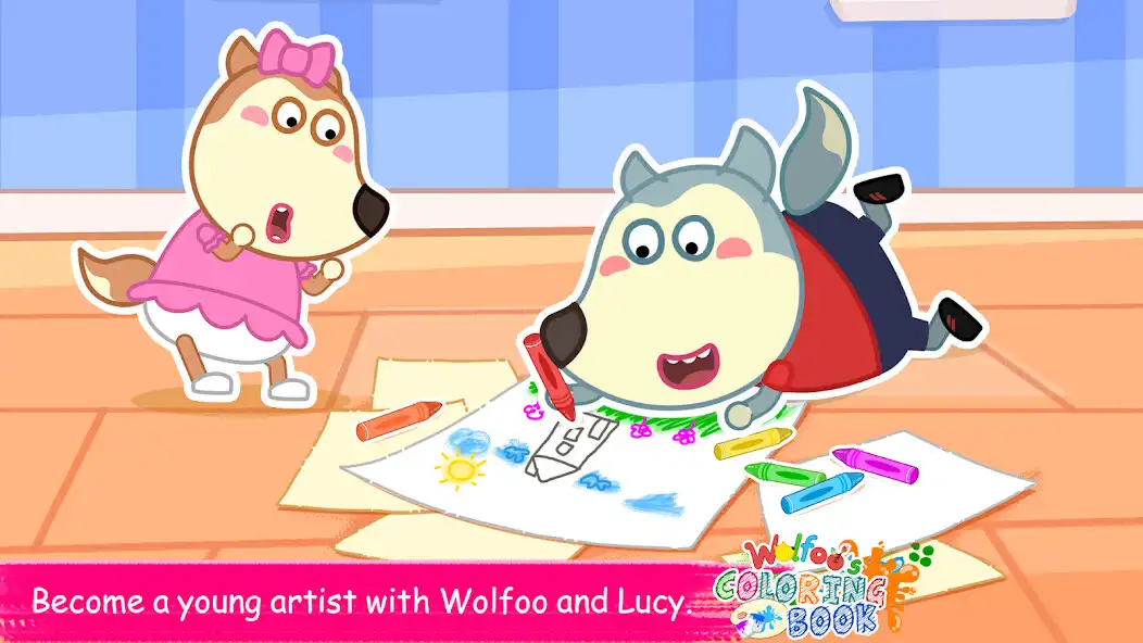 Play Wolfoos Coloring Book  and enjoy Wolfoos Coloring Book with UptoPlay