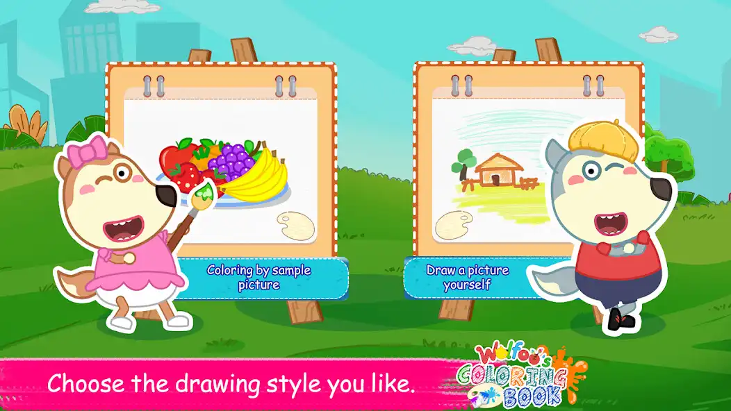 Play Wolfoos Coloring Book as an online game Wolfoos Coloring Book with UptoPlay