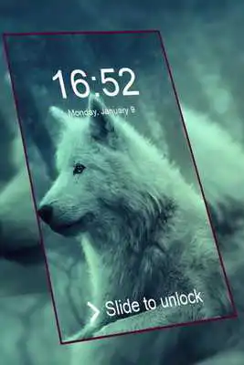 Play wolf  pattern  lock screen HD wallpaper