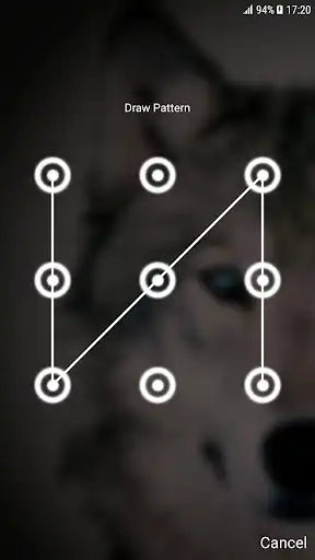 Play Wolf Pattern Lock Screen as an online game Wolf Pattern Lock Screen with UptoPlay
