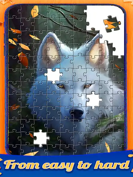 Play Wolf Puzzles Jigsaw as an online game Wolf Puzzles Jigsaw with UptoPlay