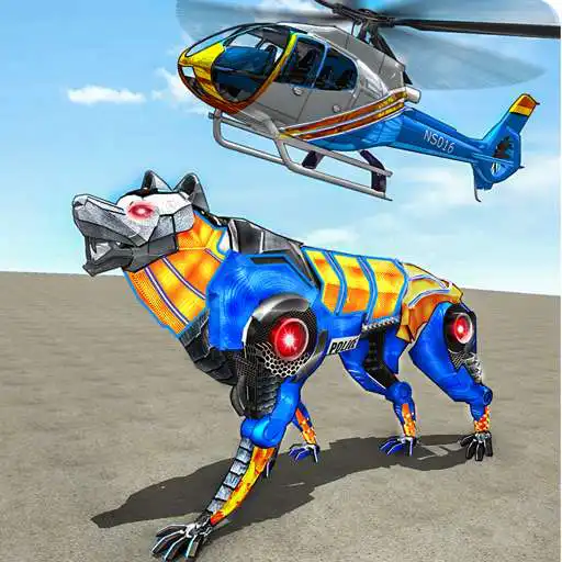 Play Wolf Robot Police Copter Games APK