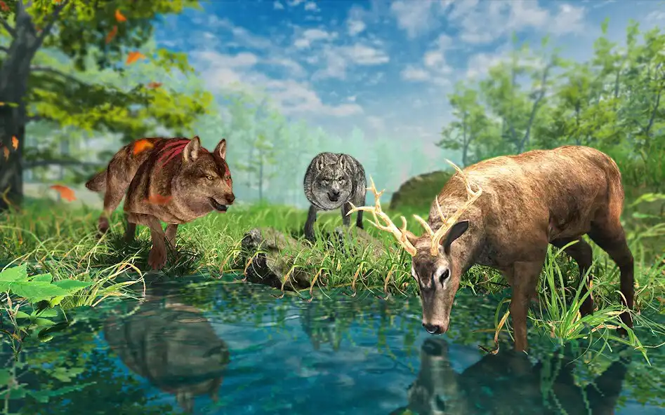 Play Wolf Simulator : Wild Jungle  and enjoy Wolf Simulator : Wild Jungle with UptoPlay