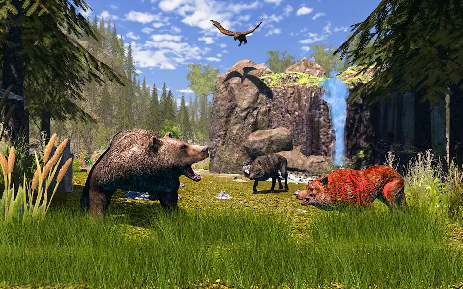 Play Wolf Simulator : Wild Jungle as an online game Wolf Simulator : Wild Jungle with UptoPlay