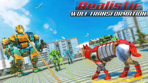 Play Wolf Transform Grand Robot War Hero Tank Shooting as an online game Wolf Transform Grand Robot War Hero Tank Shooting with UptoPlay