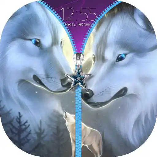 Play Wolf Zipper Lock Screen APK